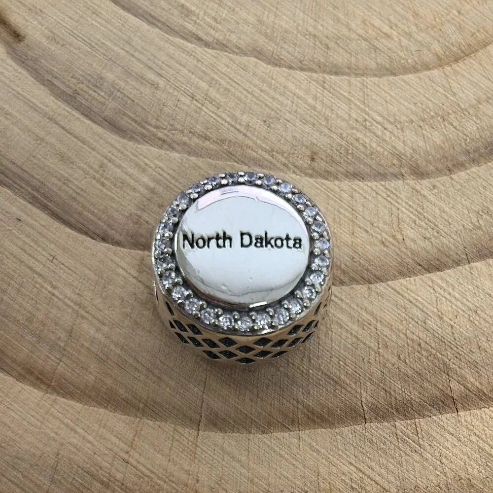 Pandora North Dakota Exclusive Charm Pendant, S925 Silver Jewelry